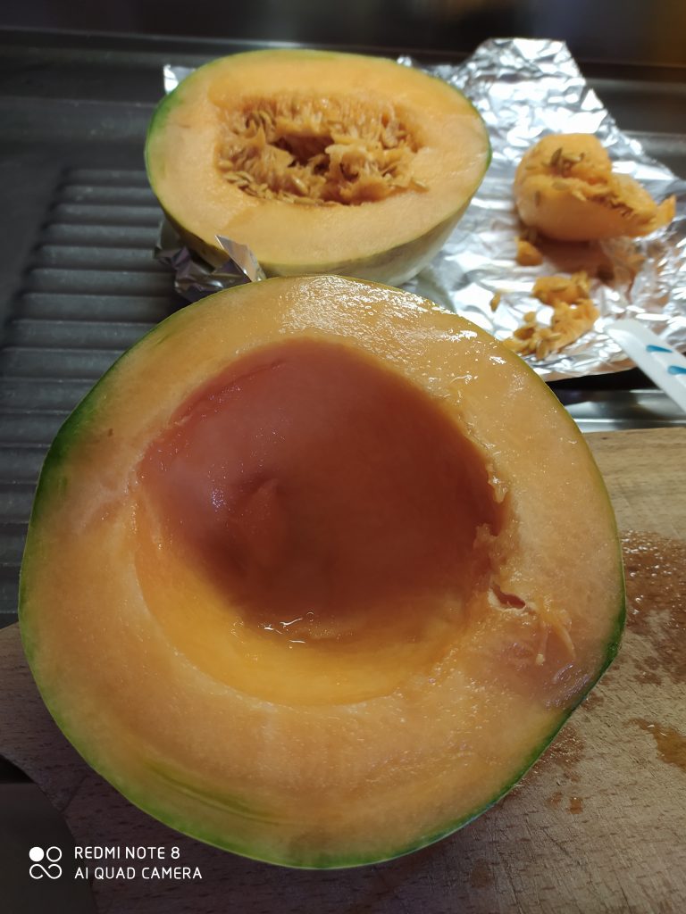 Preparazione Gelato cremoso al Melone
